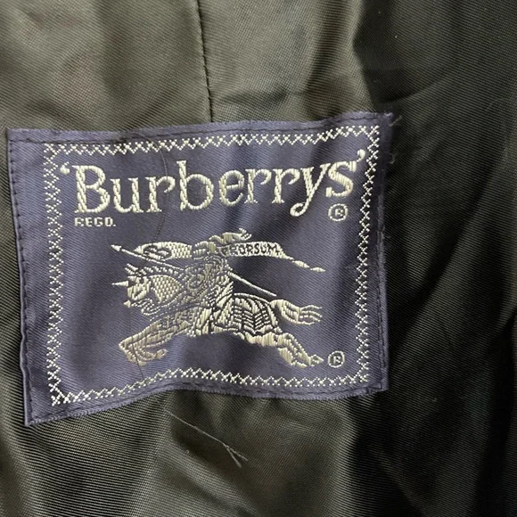 Burberry Men’s 2XL Double-Breasted Belted Long Trench Coat in Black - Picture 4 of 11